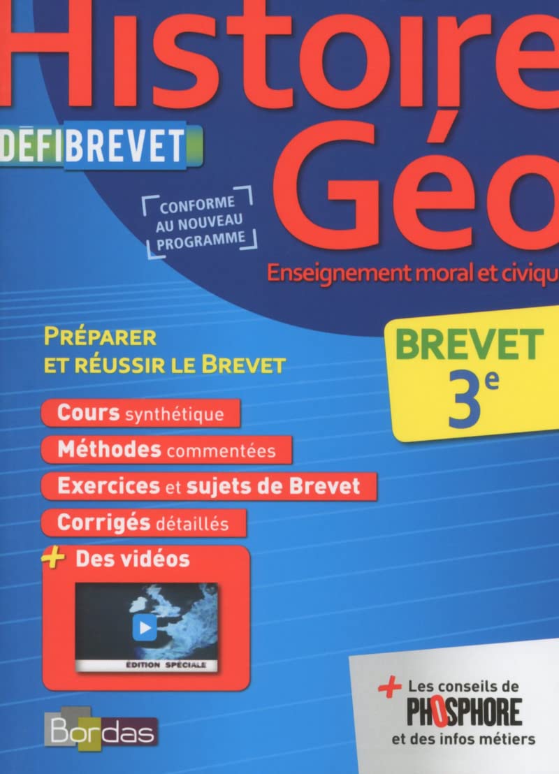 Histoire-Géographie, Enseignement Moral et Civique 3e - Nouveau programme 2016 9782047354926