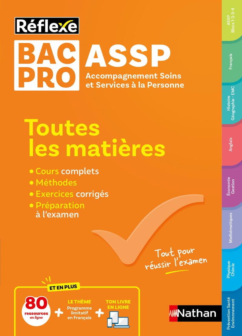 Bac Pro ASSP - Toutes les matières - Réflexe - Bac 2026 9782095017378