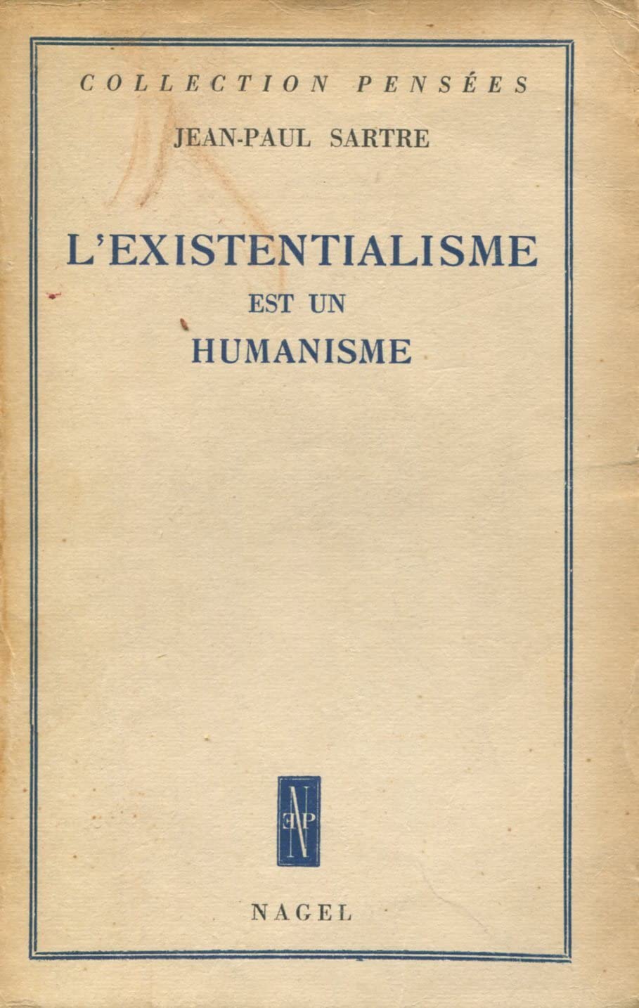 Existentialisme Est Un Humanisme 