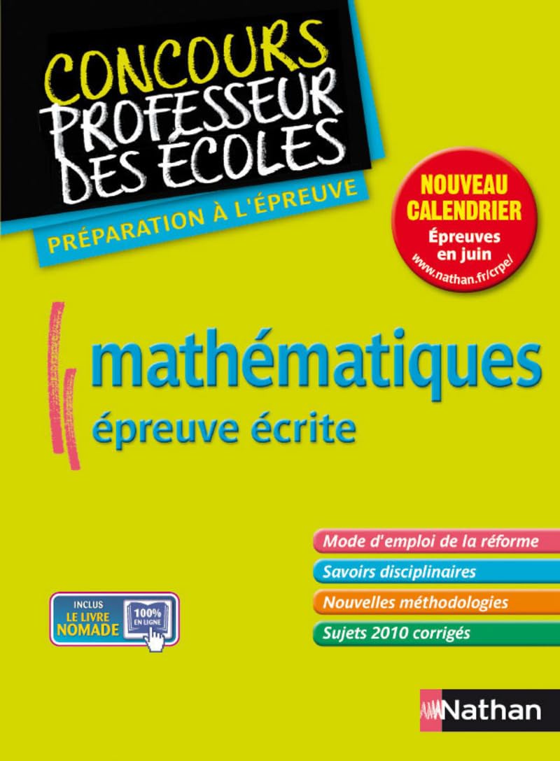 Mathématiques - écrit 9782091618616