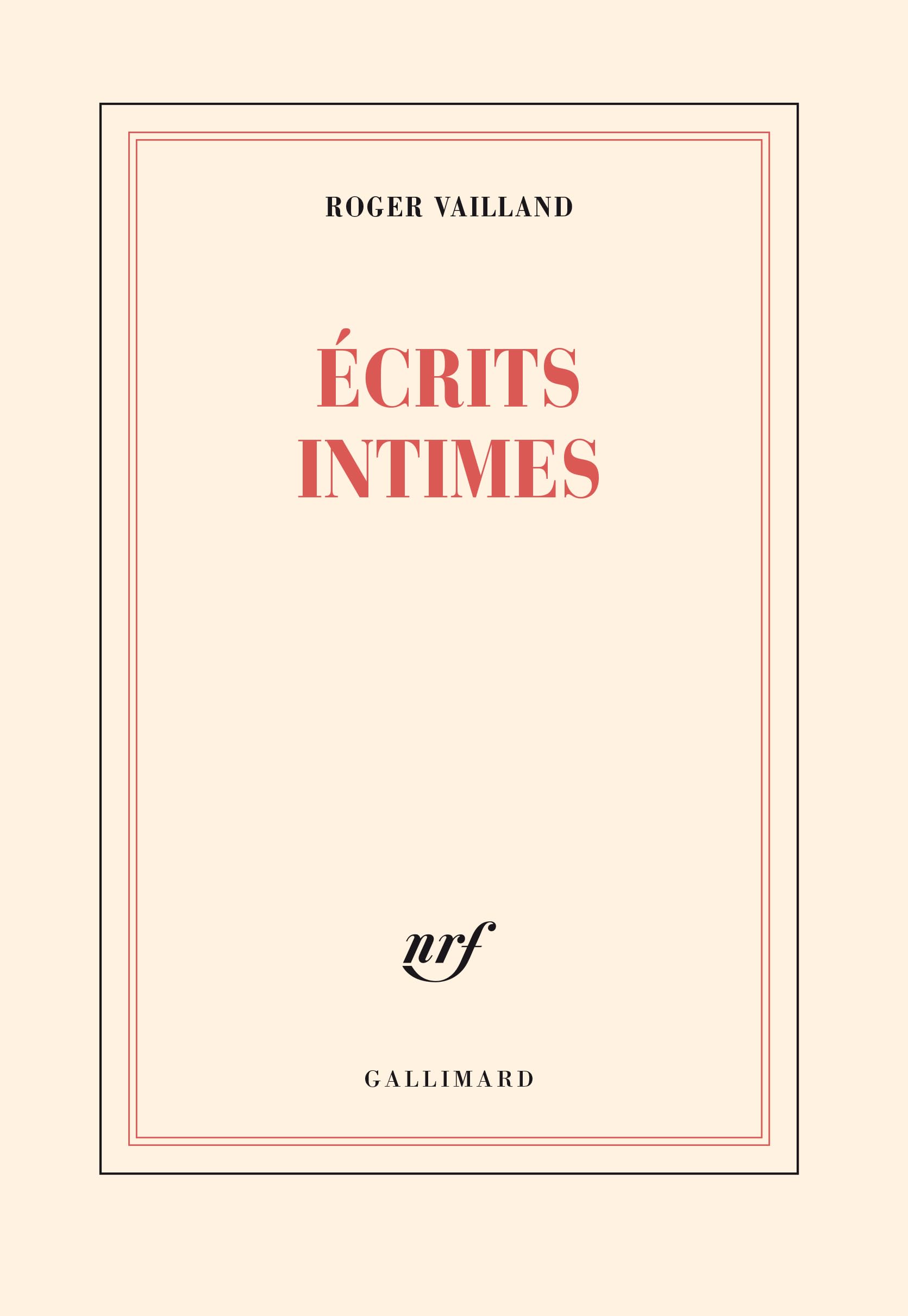 Écrits intimes 9782070274116