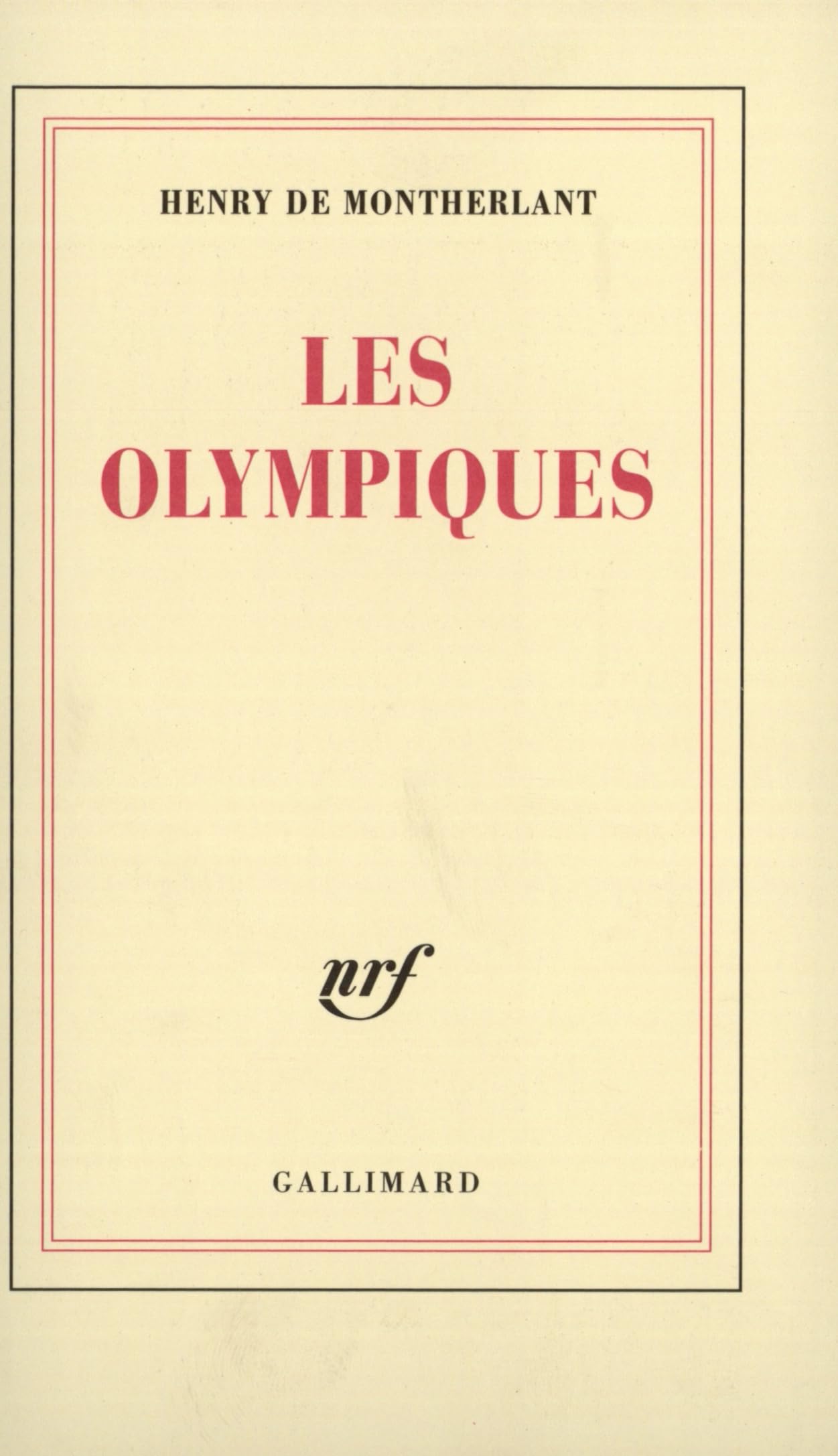 Les Olympiques 9782070245734