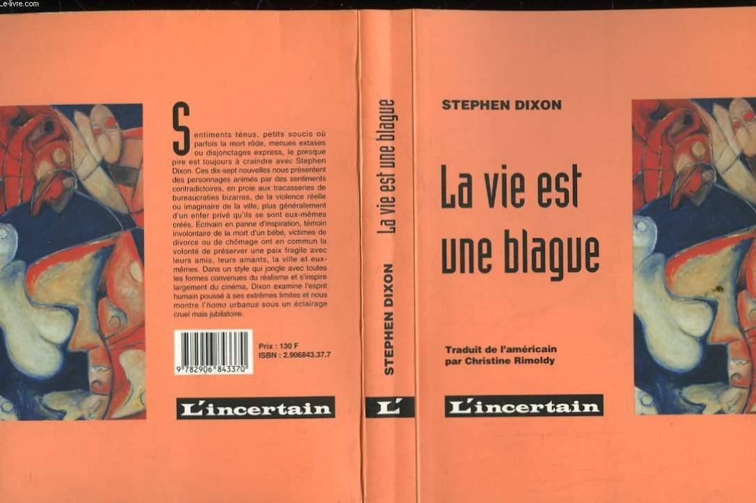 La vie est une blague 9782906843370