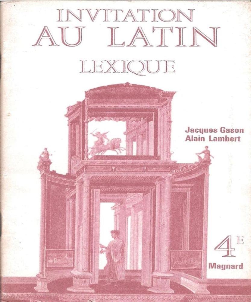 Invitation au latin: Lexique 4e 9782210474925