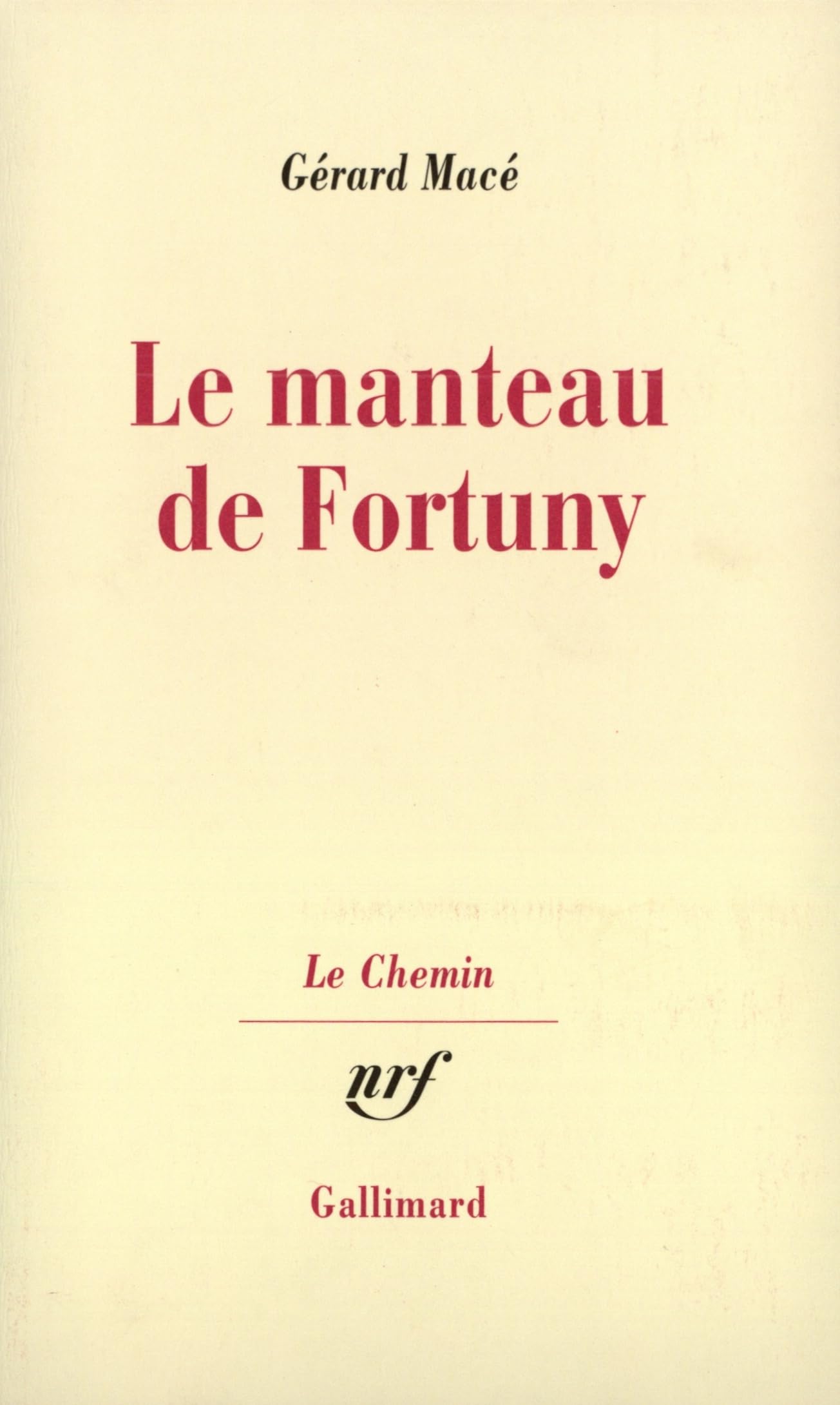 Le manteau de Fortuny 9782070708291