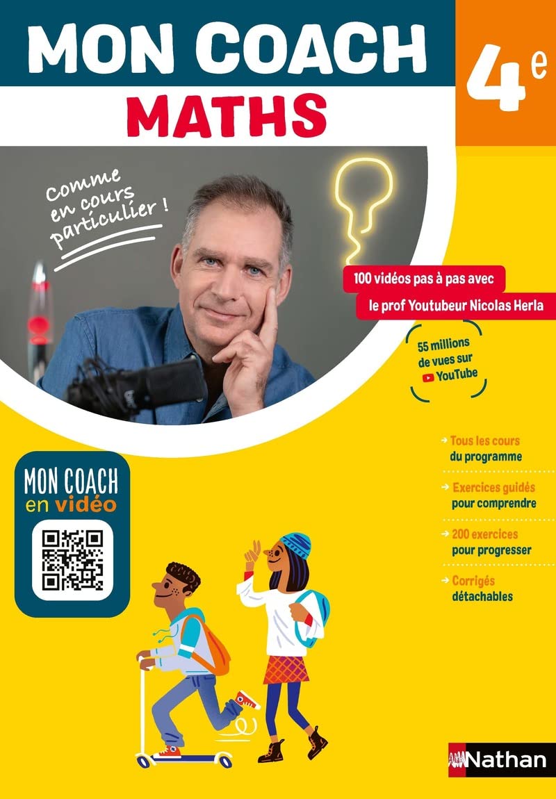 Mon coach Maths 4e avec Nicolas Herla 9782095022181