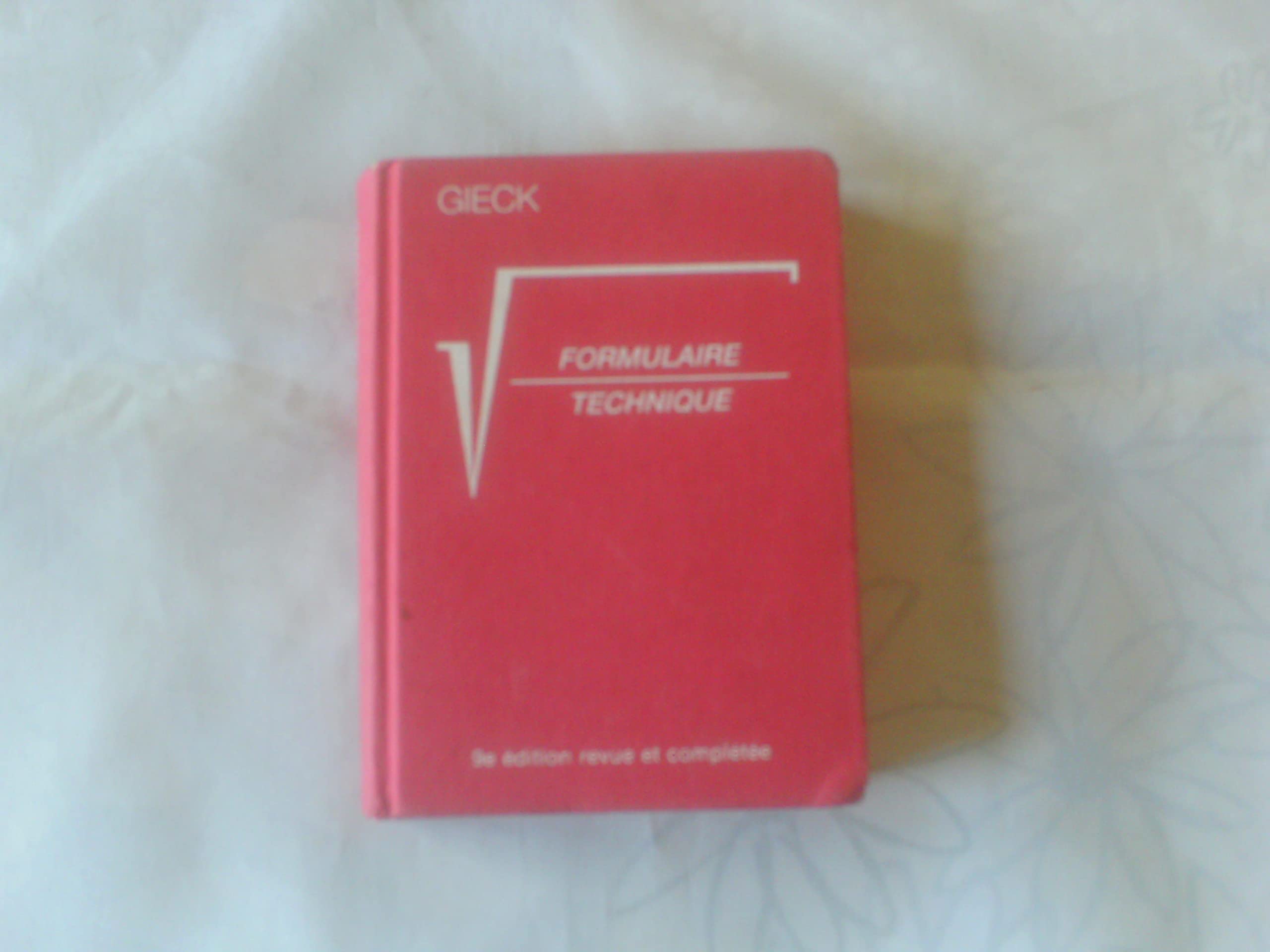 GIECK - Formulaire technique - 9eme ed. 9783920379180