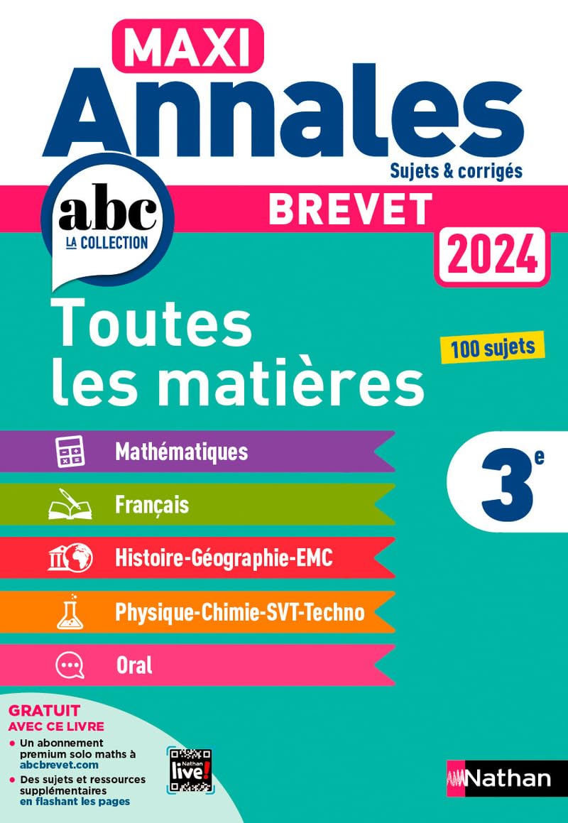 Maxi Annales Brevet 2024 - Corrigé 9782095023508