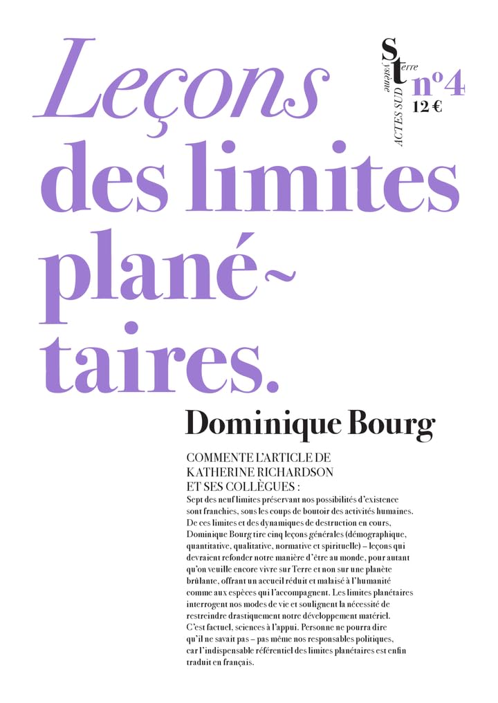Leçons des limites planétaires 9782330209995