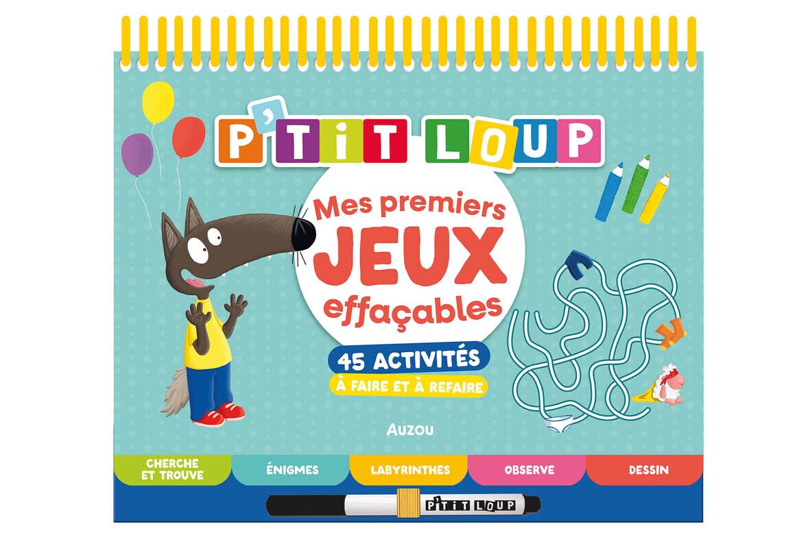 P'tit Loup - Mes premiers jeux effaçables 9791039559881