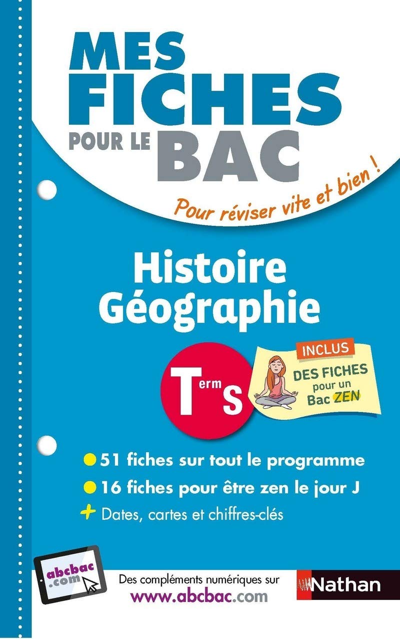 Mes fiches pour le BAC Histoire Géographie Term S 9782091503691
