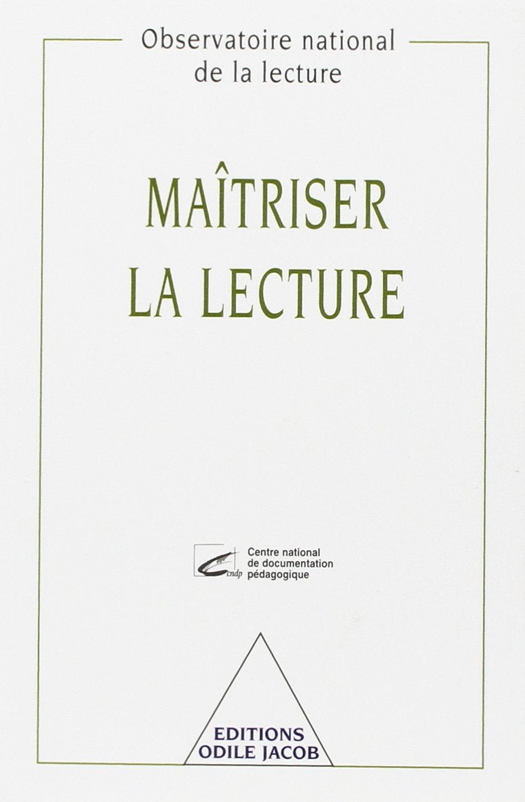 Maîtriser la lecture 9782738109019