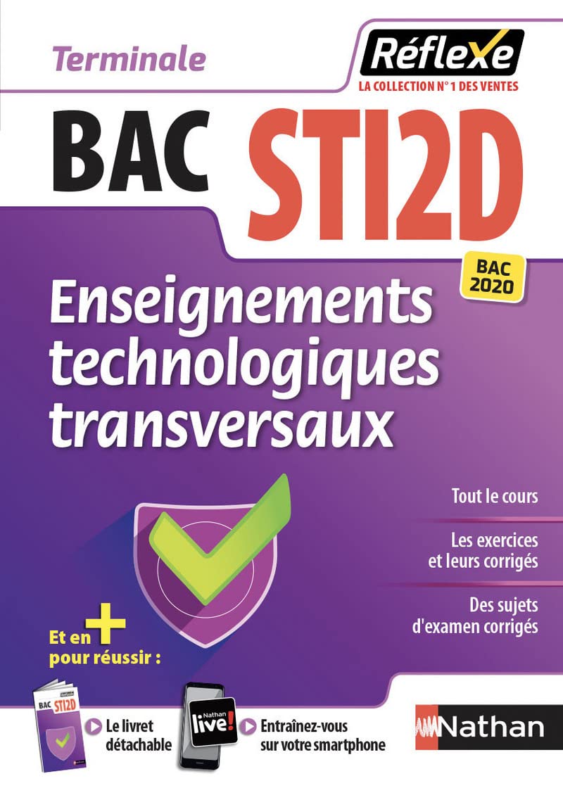 Enseignements technologiques transversaux - Guide Reflexe - Tle Bac STI2D 9782091652900