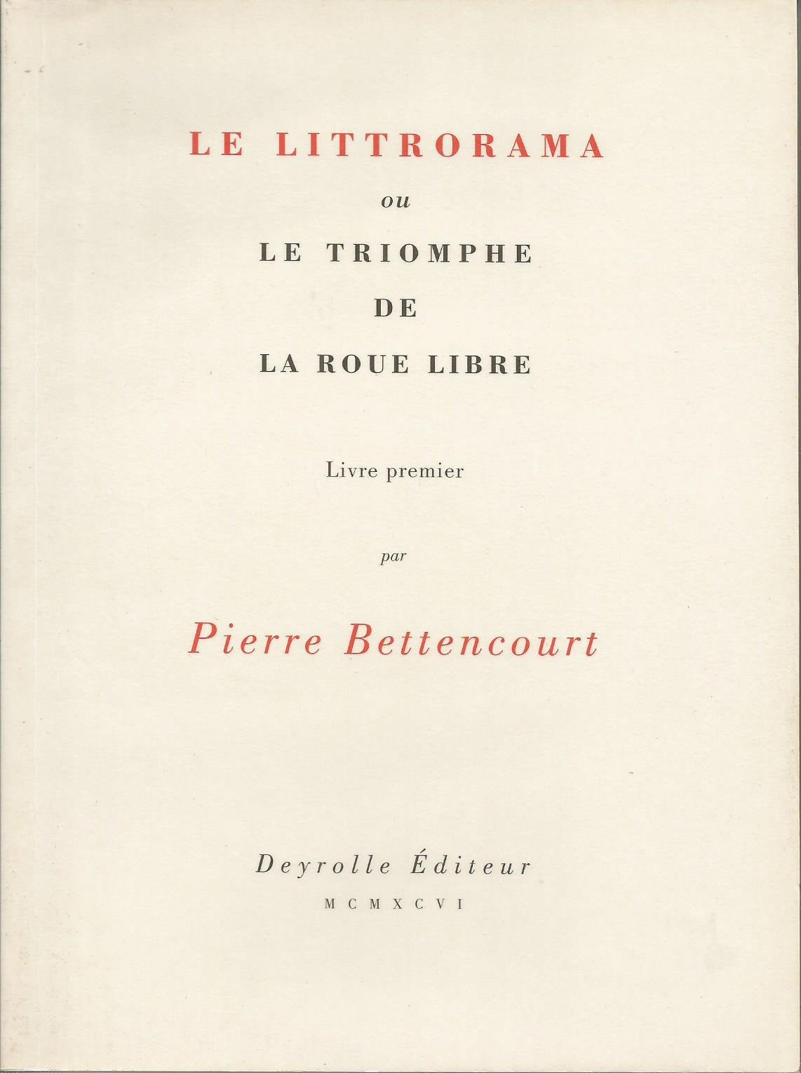 Le Littrorama 9782908487756