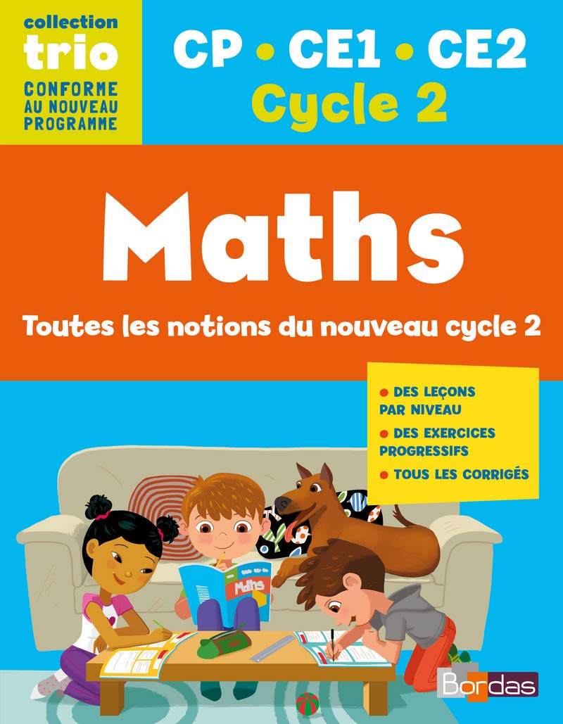 Maths CP CE1 CE2 Trio - Nouveau programme 2016 9782047354803