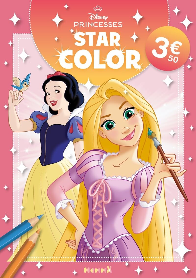 Disney Princesses - Star Color - Livre coloriage - Livre coloriage 4 ans - Livre coloriage Disney - Livre coloriage Princesses 9782508063657