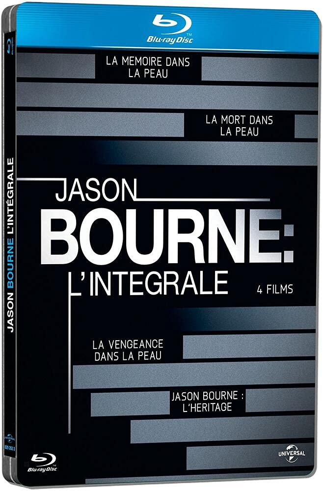 L'intégrale : La mémoire Mort Vengeance dans la Peau + Jason Bourne : L'héritage [Pack Collector boîtier SteelBook] 5050582926224