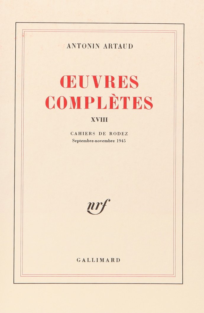 Œuvres complètes (Tome 18) 9782070231553