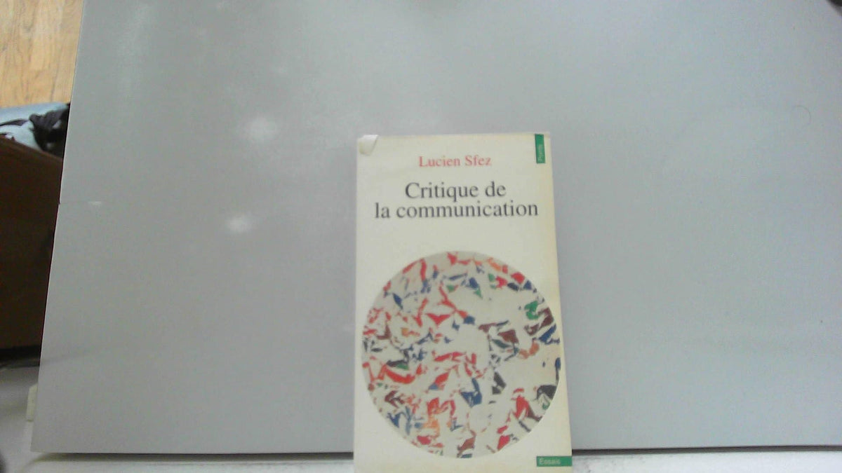 Critique de la communication 9782020183147