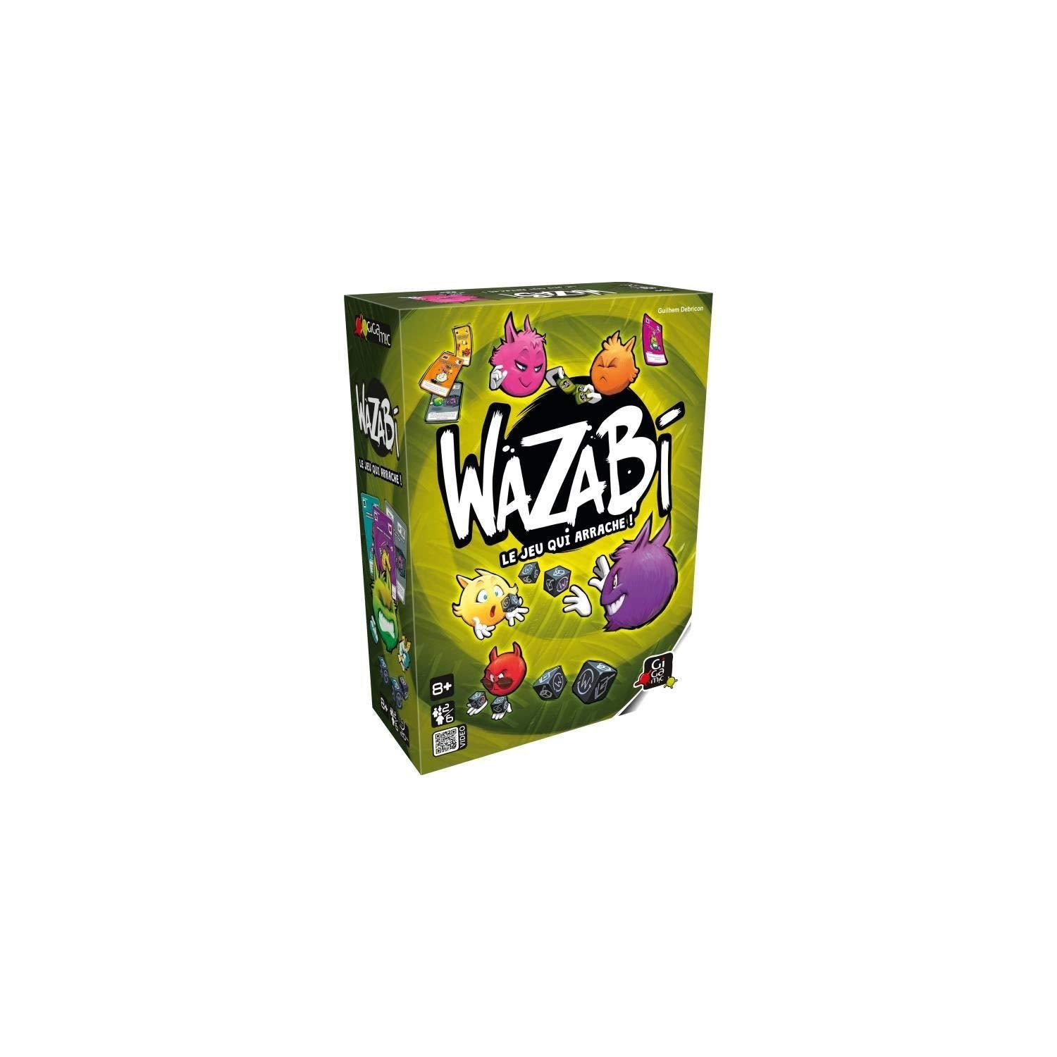 Gigamic - GFWA - Jeu de Cartes Wazabi sac de transport, Multicolore, 14,7 x 6,9 x 20 cm 3421272103324