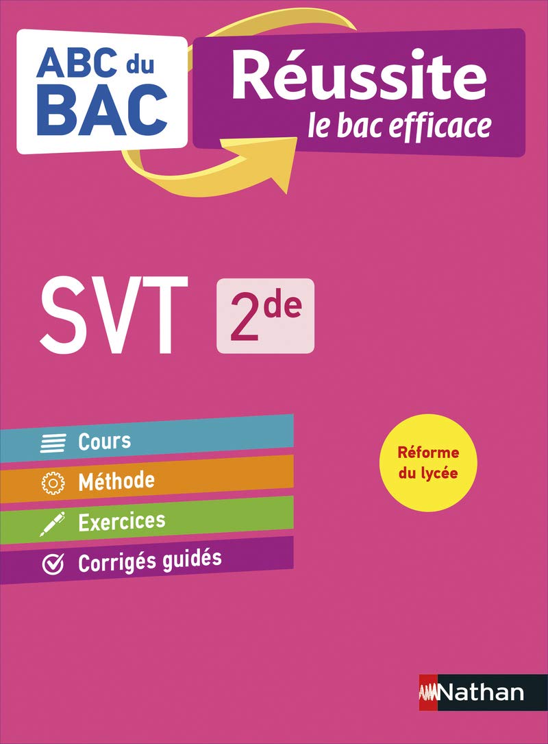 SVT (Sciences de la vie et de la Terre) 2de - ABC du BAC Réussite - Programme de seconde 2022-2023 - Cours, Méthode, Exercices 9782091573922