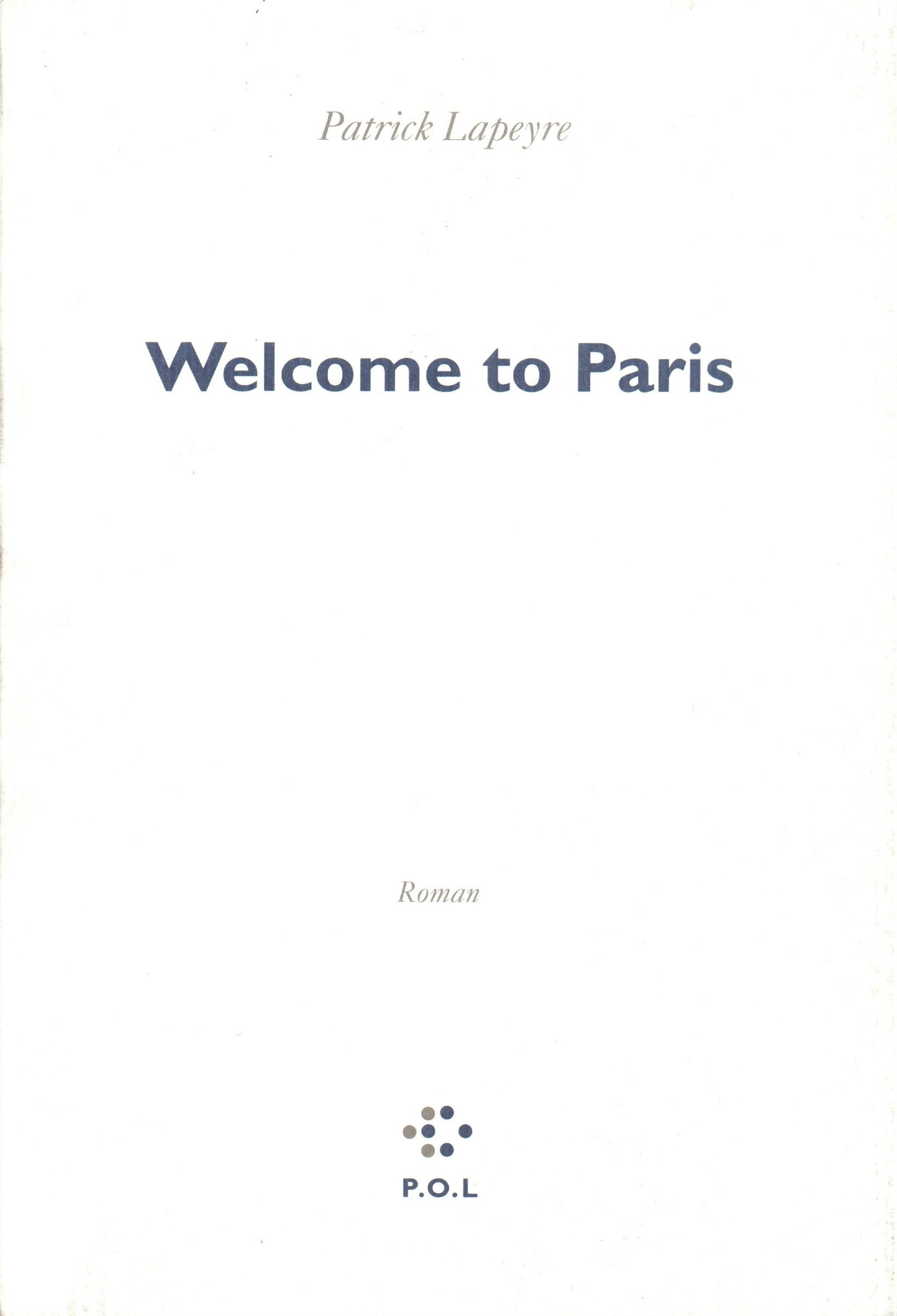 Welcome to Paris 9782867444029