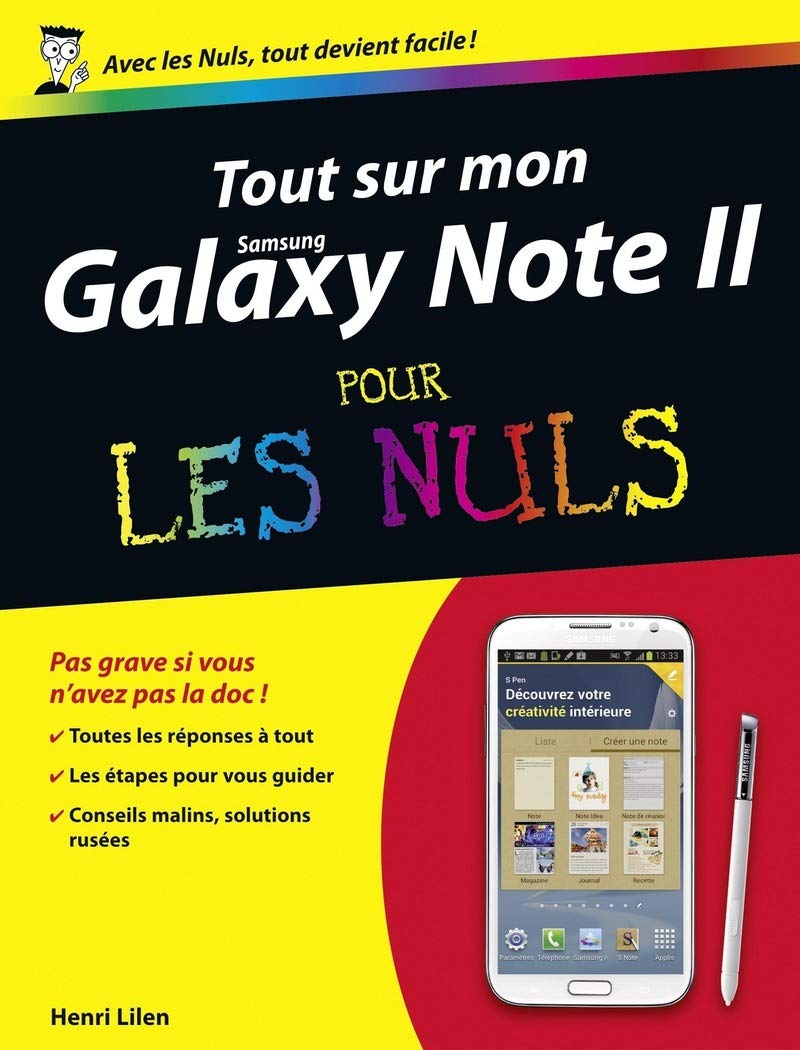 Tout sur mon Galaxy Note II Pour les Nuls 9782754044226