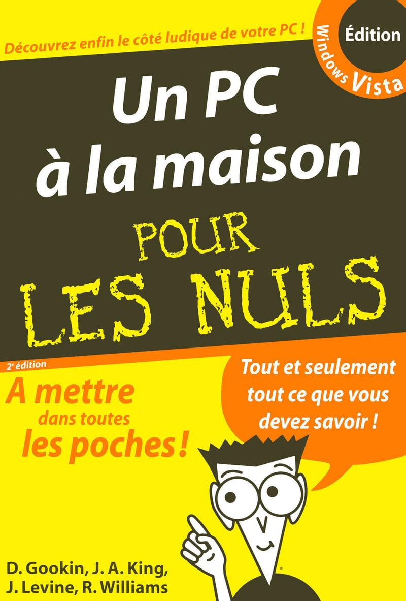 PC à la maison éd. Windows Vista Poche Pour les Nuls 9782754005364