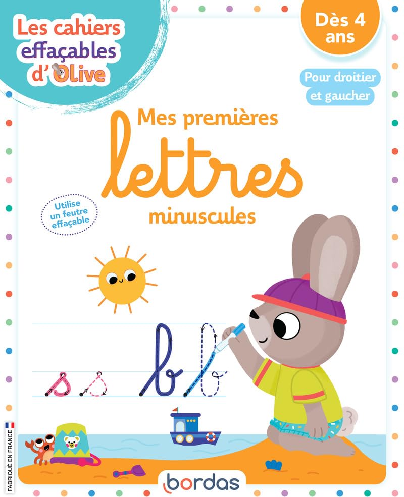 Les cahiers effaçables d'Olive - Les lettres minuscules 9782047400333