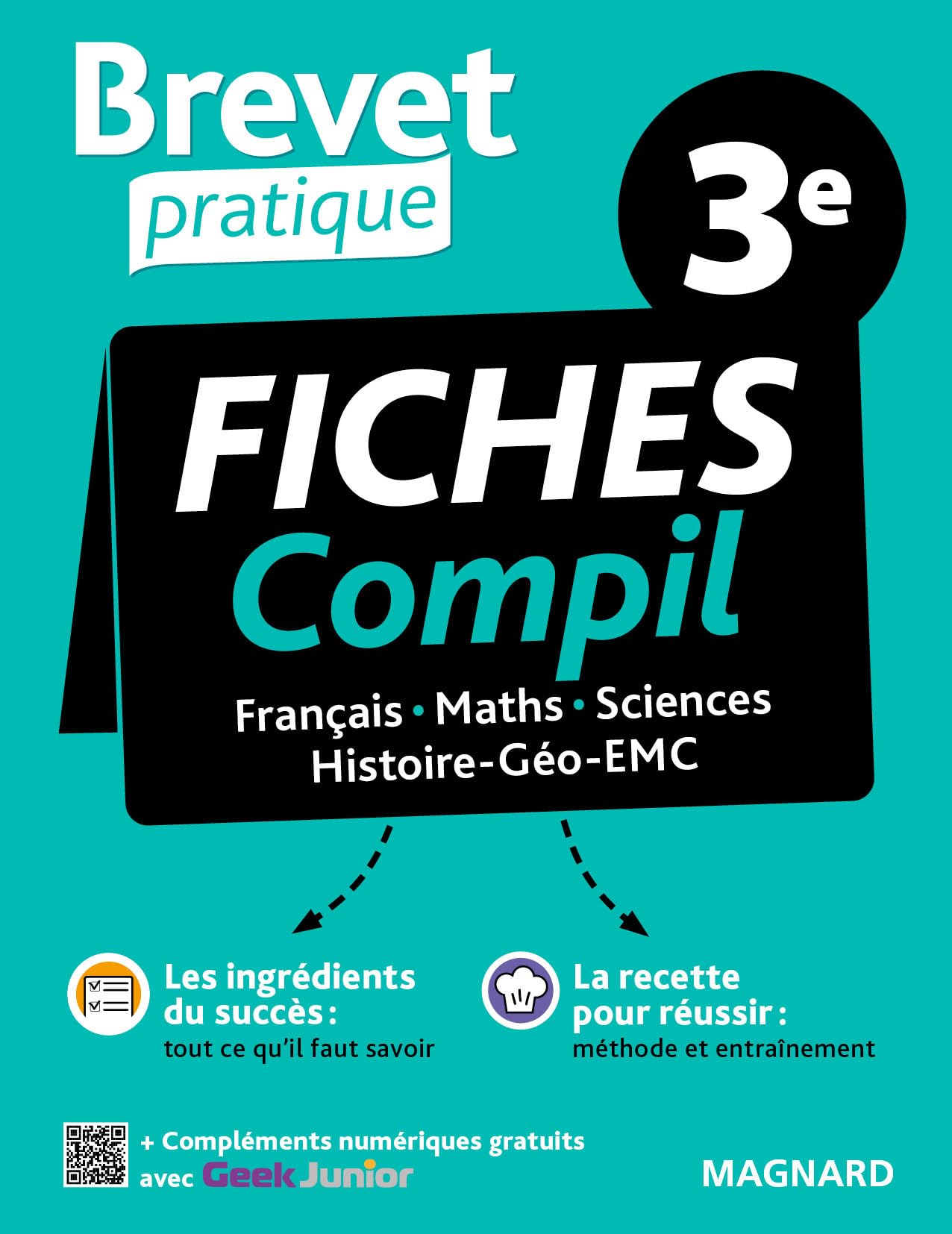 Brevet Pratique Compil de Fiches Examen 3e Brevet 2025: Français, Maths, Histoire-Géo-EMC, Sciences 9782210770485