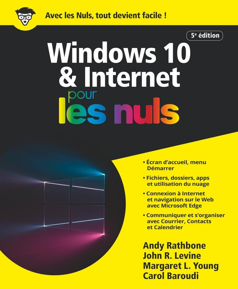 Windows 10 et Internet 5e pour les Nuls, grand format 9782412050736