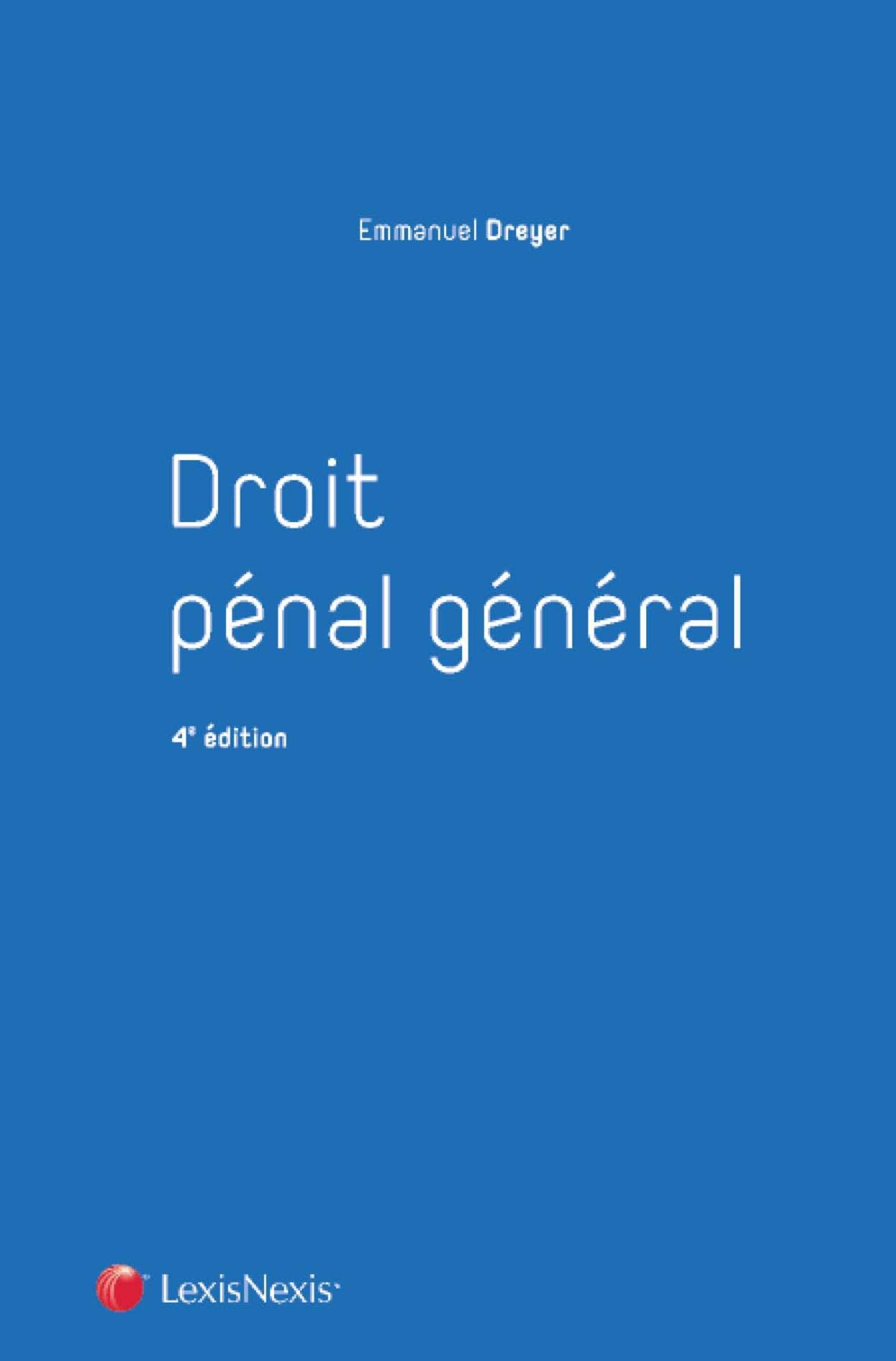 DROIT PENAL GENERAL 9782711025459