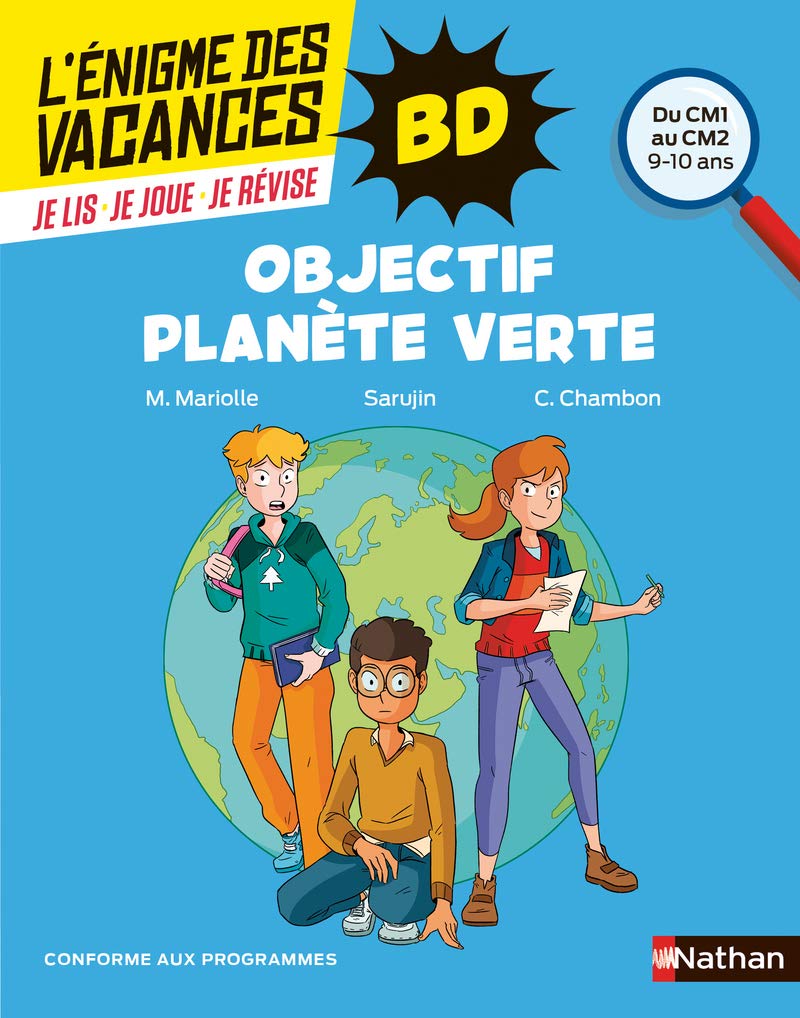 Enigme des vacances BD - Objectif planète verte - CM1/CM2 9782091934198