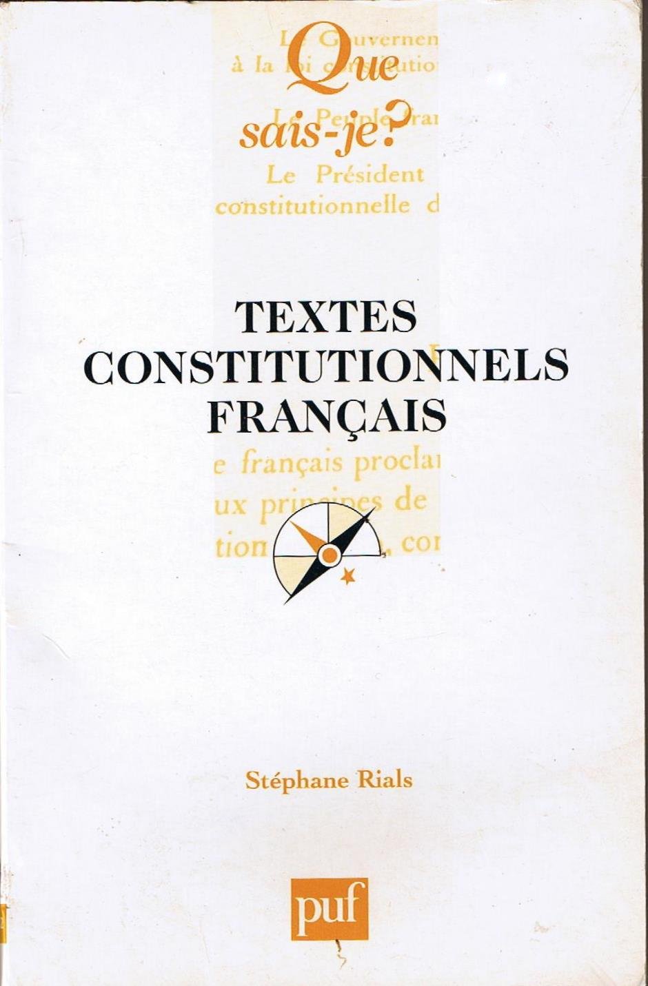 Textes constitutionnels français 9782130518457