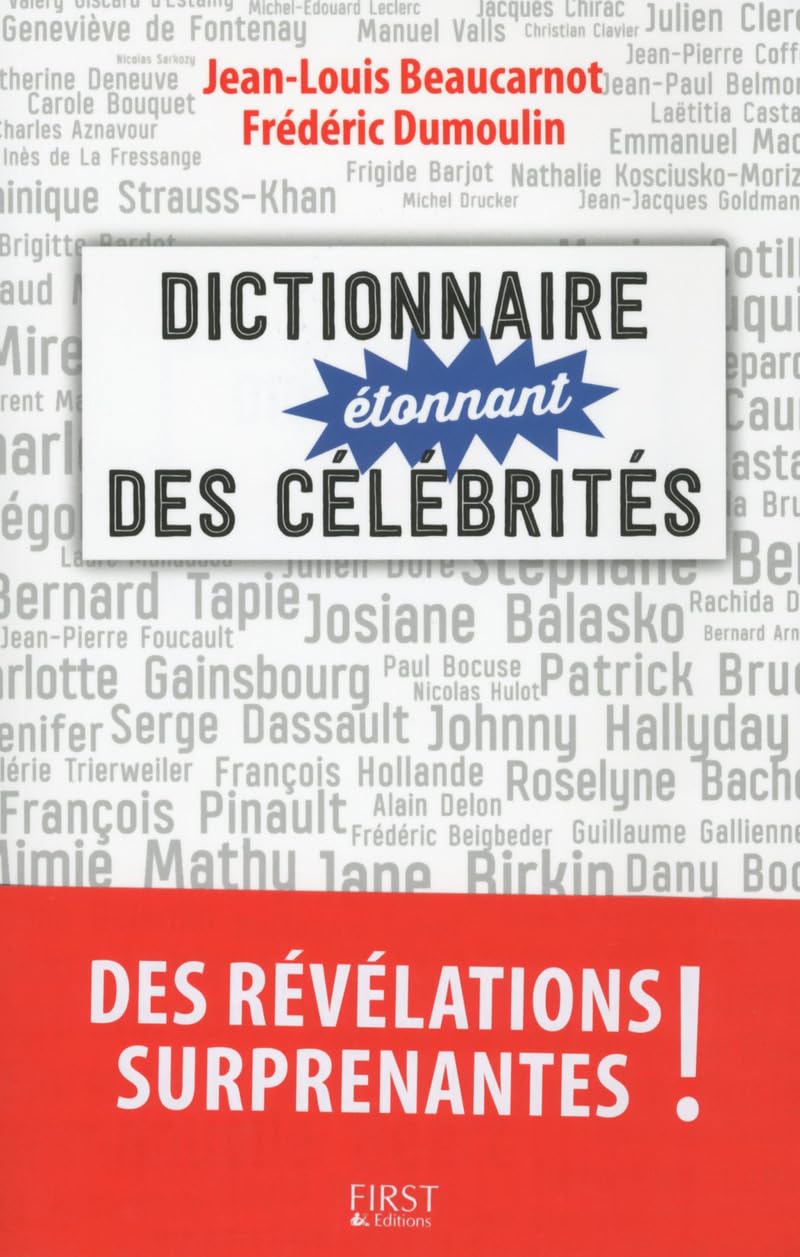 Dictionnaire étonnant des célébrités 9782754070522