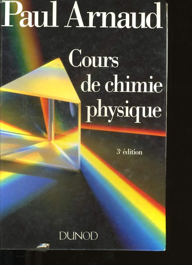 Cours de chimie physique 9782100016402