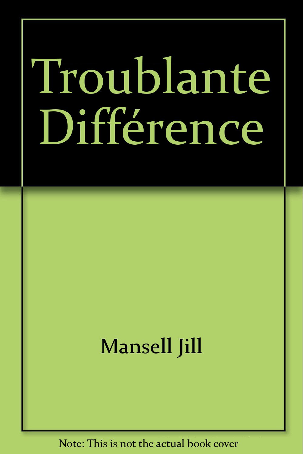 Troublante difference 9782290039045