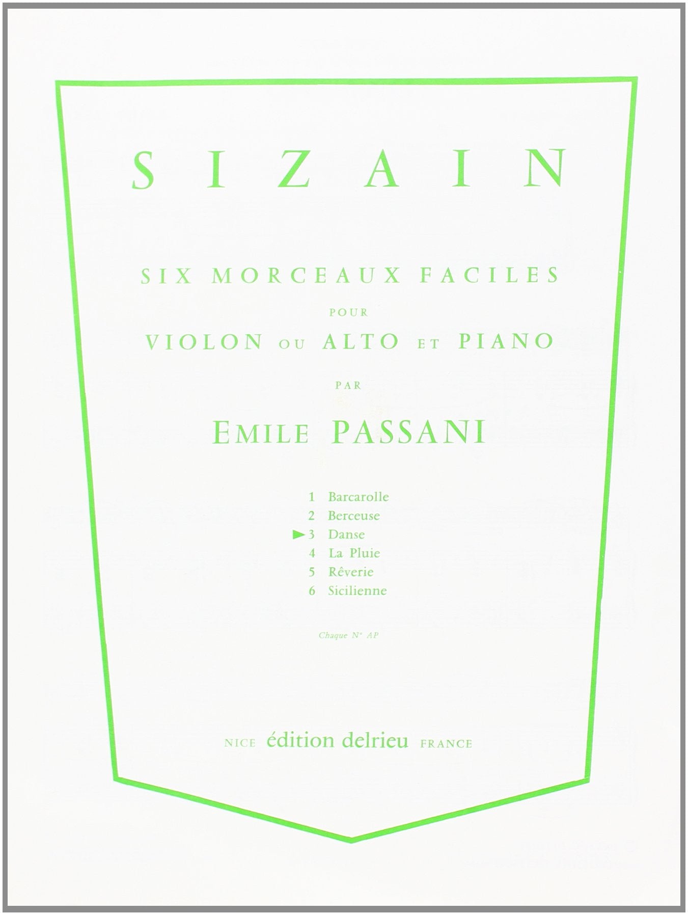 Sizain 3 : Danse 9790231707182