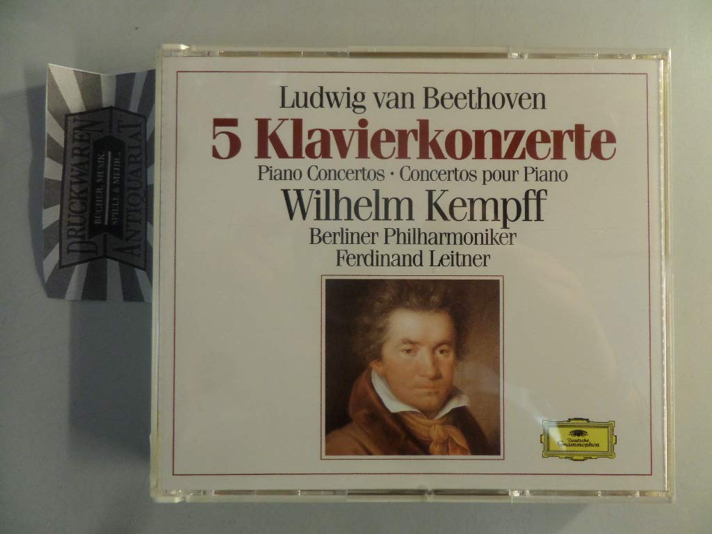 Ludwig van Beethoven : die 5 klavierkonzerte / 5 pianos concertos / 5 concertos pour piano 0028942723726