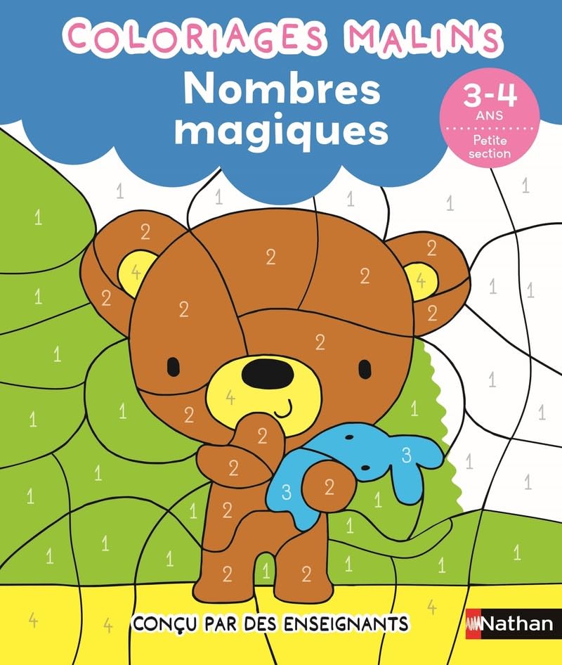 Nombres magiques - Petite section - Coloriages malins - Dès 3/4 ans 9782095029708