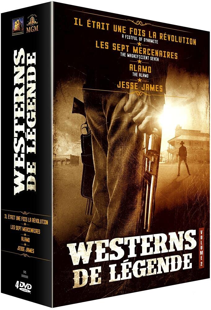 Westerns de légende - Vol. 2 : Il était une fois la révolution + Les Sept mercenaires + Alamo + Jesse James [Pack] 3344428057886