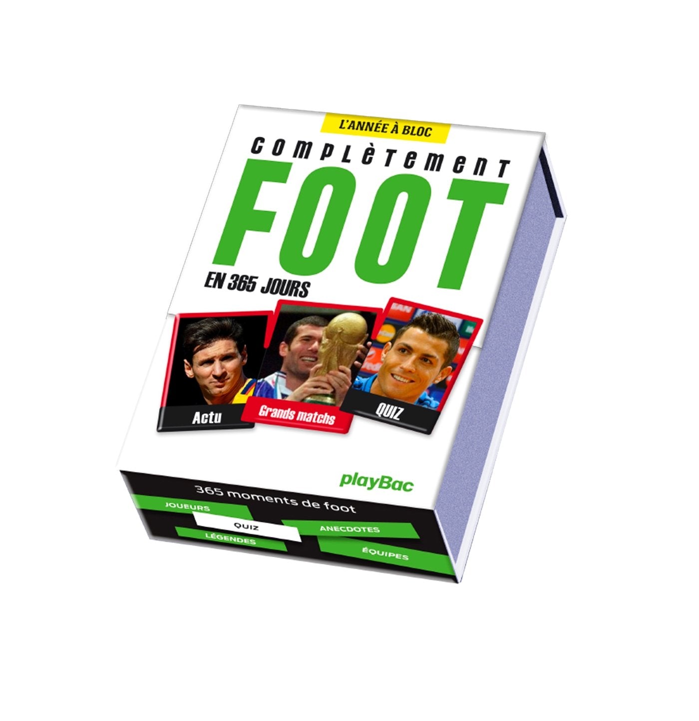 Calendrier complètement Foot en 365 jours - L'Année à Bloc 9782809657081