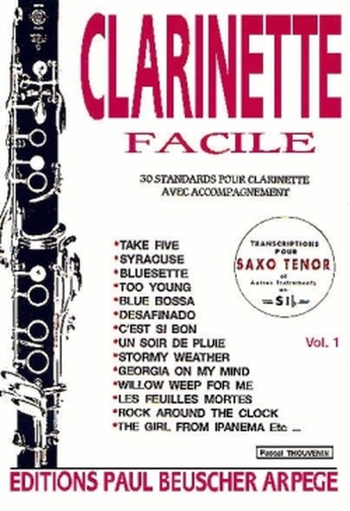 Partition : Clarinette facile vol 1 3137990001551