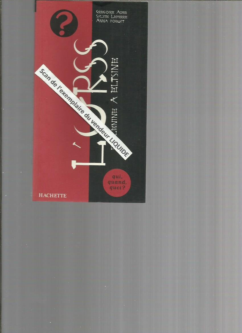 L'URSS.: De Lénine à Eltsine 9782012914544