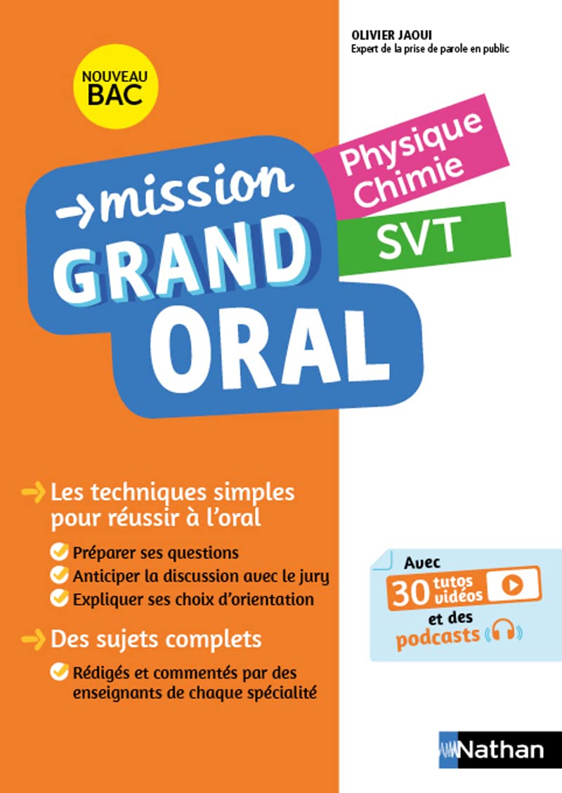 Mission Grand oral - Physique Chimie / SVT - Terminale - Bac 2025 - Epreuve finale Tle Grand oral 9782091575711