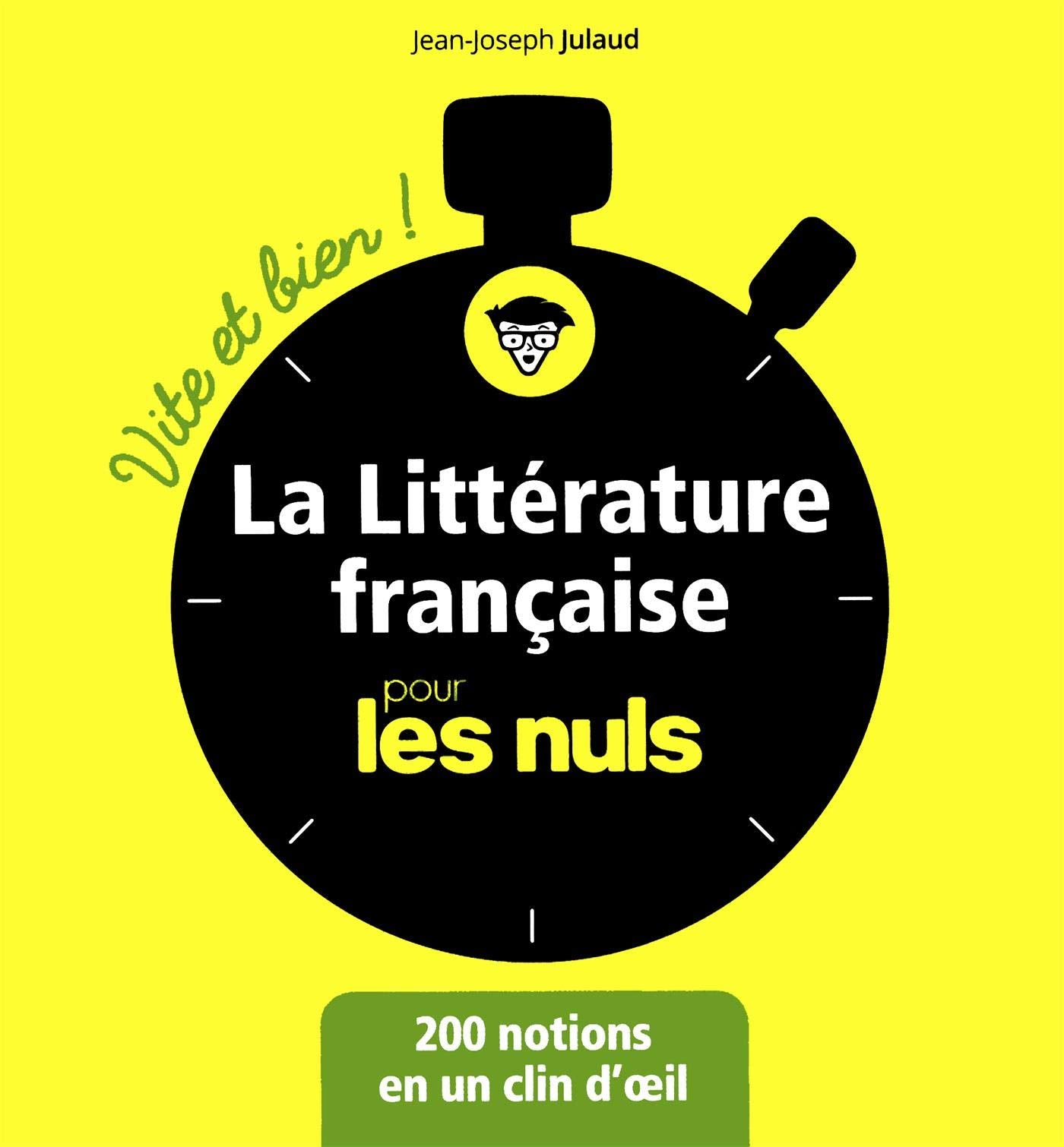 La littérature française pour les Nuls - Vite et bien 9782412038994