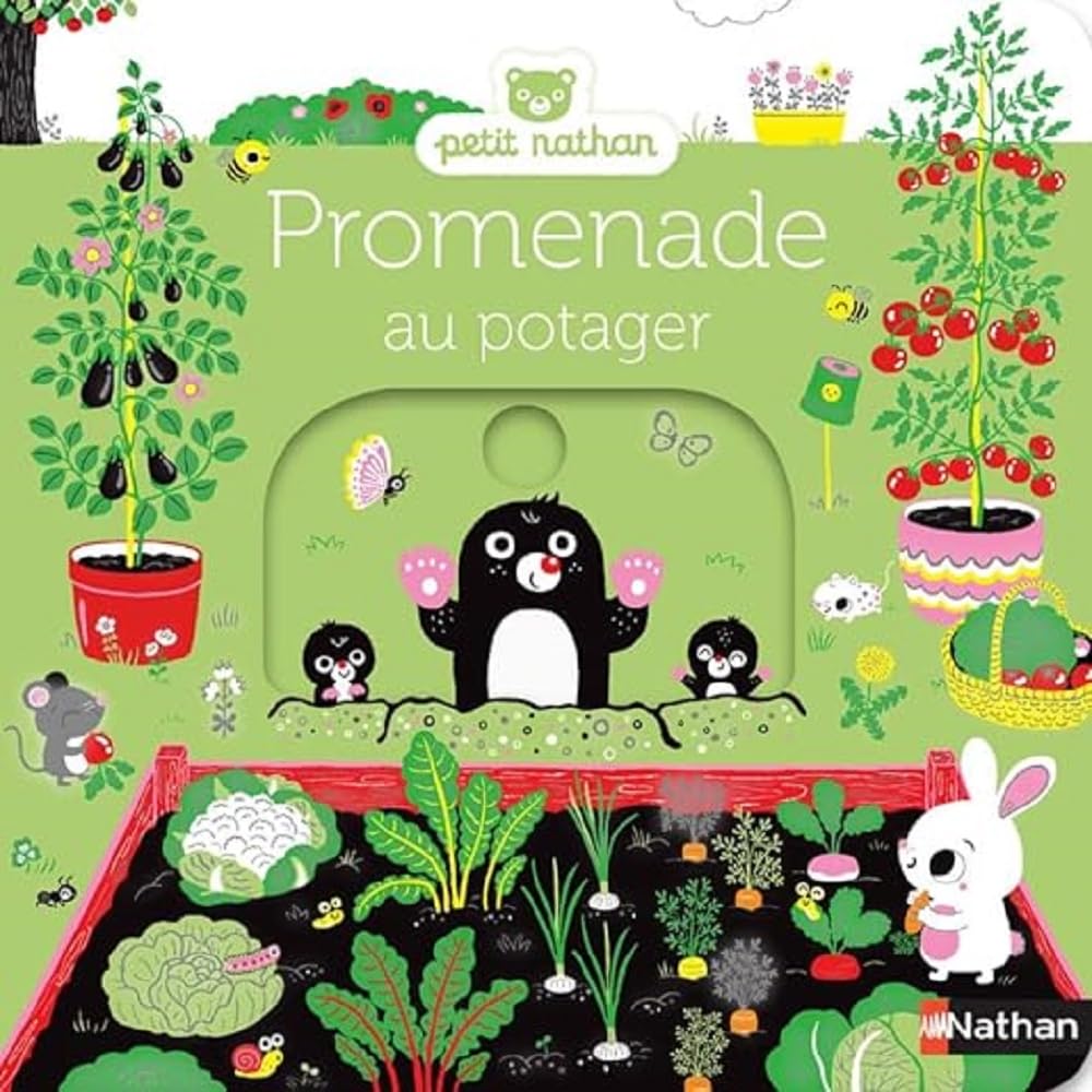 Promenade au potager - livre d'éveil animé, pour les bébés dès 6 mois 9782092791561