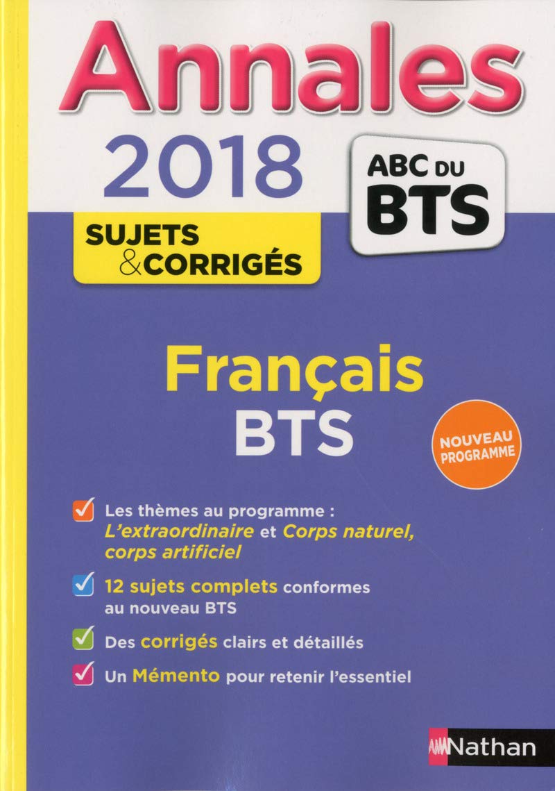 Annales ABC du BTS Français, BTS Tertiaires et Industriels 2018 (31) 9782091502670