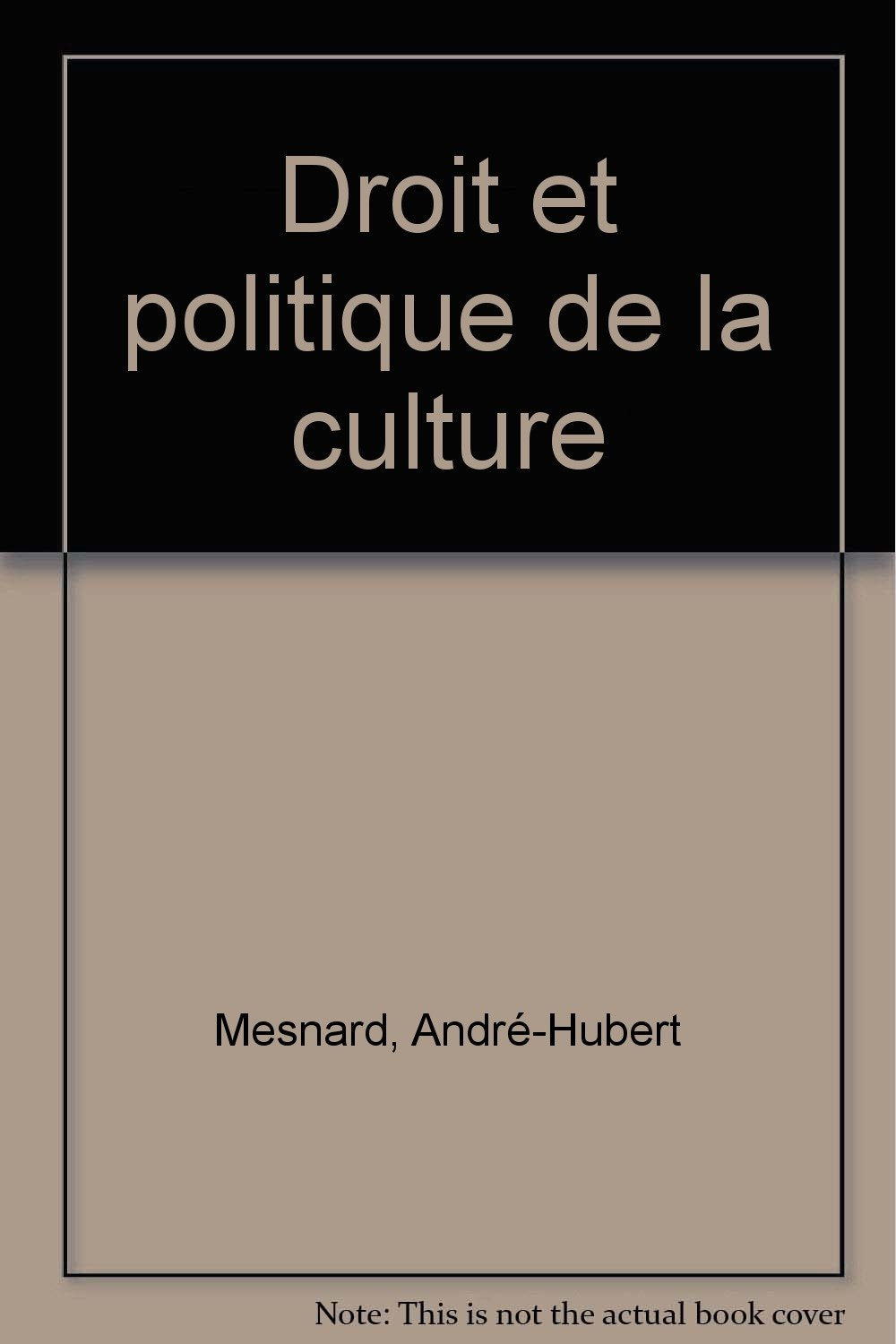 Droit et Politique de la culture 9782130434344
