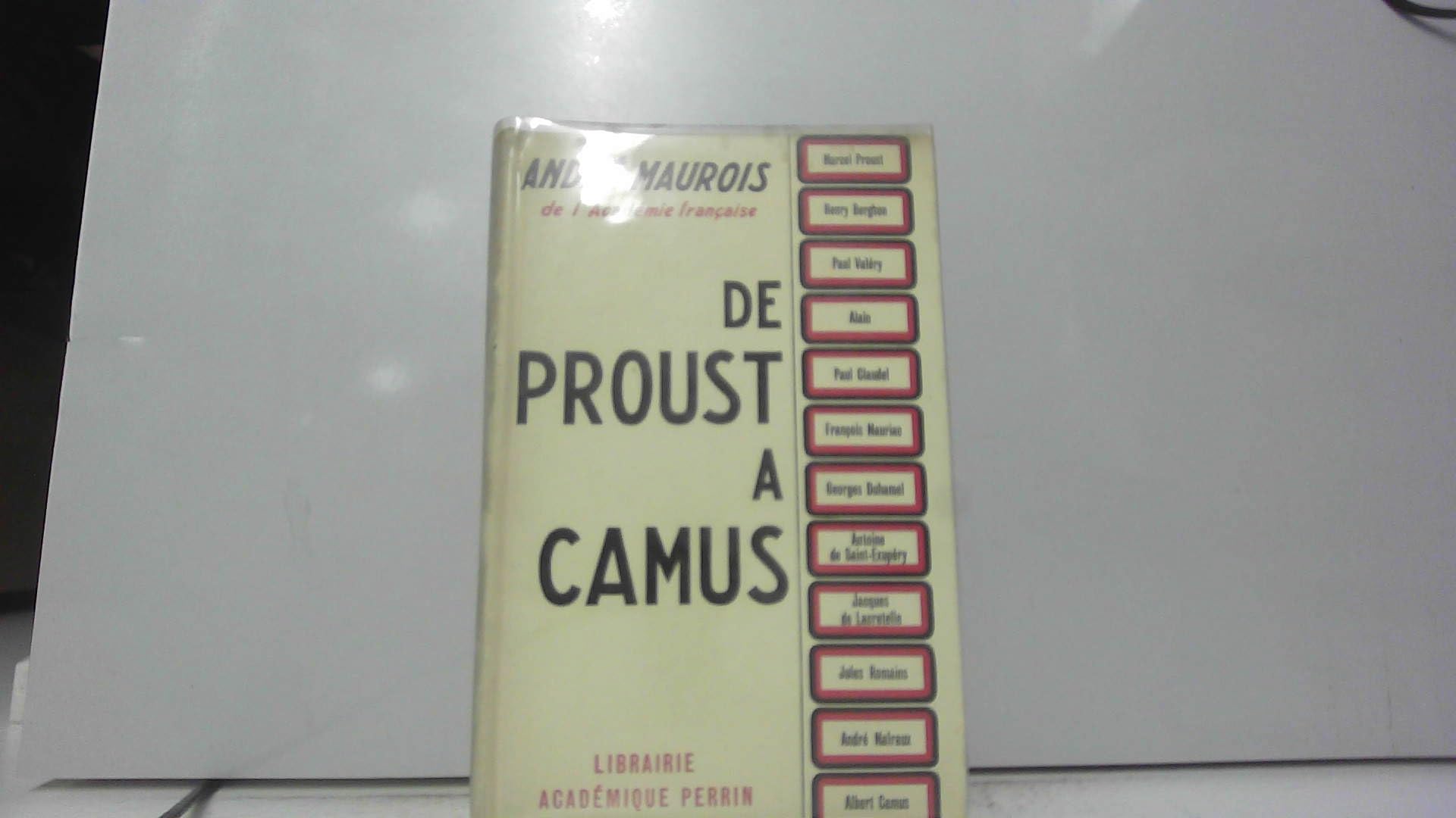 De Proust à Camus. 